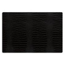 6 Jogo Americano Crocodilo Preto - Impermeável Pvc