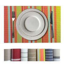 6 Jogo Americano Mesa Posta Luxo Impermeável Pvc Mz List Vr