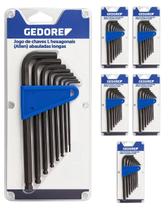 6 Jogo De Chave Hexagonal Longa 3/32 A 3/8 Gedore 8 Peças
