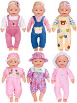 6 Juegos de Ropa y Accesorios para Muñecas WONDOLL de 14-16"