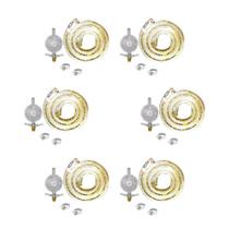 6 Kit Gás Bp 1kg Completo (válvula, Mangueira 1,25m E 2 Abraçadeiras) - Imar 6 Kit Gás Bp 1kg Completo (válvula, Mangueira 1,25m E 2 Abraçadeiras) - Imar