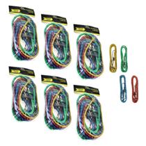 6 Kits de Corda Elástica Com 4 Peças 2mx8mm Cada - Fertak 6 Kits de Corda Elástica Com 4 Peças 2mx8mm Cada - Fertak