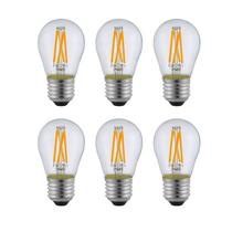 6 Lâmpada G45 Filamento Vidro Transparente LED E27 Ace36