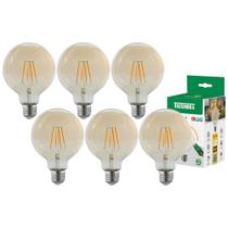 6 Lâmpada Led Smart Dimerizável Retrô 7w Luz 2200k Taschibra