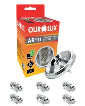 6 Lâmpada Ourolux Ar111 12v 50w 24º G53 Branco-quente