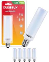 6 Lâmpadas Compacta Led 9w Bivolt Base E27 Cor da Luz Branco Neutro Ourolux 6 Lâmpadas Compacta Led 9w Bivolt Base E27 Cor da Luz Branco Neutro Ourolux