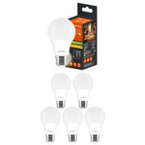 6 Lâmpadas Led Bulbo Dimerizável 8,5w 127v 3000k E27 Branco Quente