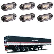 6 Lanterna Delimitadora LED Carreta Facchini Lateral Cristal