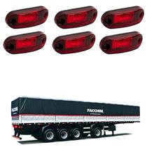 6 Lanterna Delimitadora LED Carreta Facchini Lateral Rubi