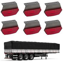 6 Lanterna Diamante Carreta LED Rubi c/ Suporte - Conect 6 Lanterna Diamante Carreta LED Rubi c/ Suporte - Conect
