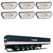 6 Lanterna Diamante Facchini LED Cristal Saída Fios