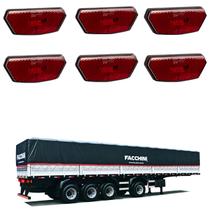 6 Lanterna Diamante Facchini LED Rubi Saída Fios 6 Lanterna Diamante Facchini LED Rubi Saída Fios