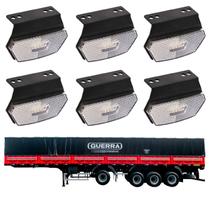 6 Lanterna Diamante Guerra LED Cristal c/ Suporte - Fio