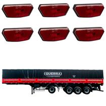 6 Lanterna Diamante Guerra LED Rubi Saída Fios