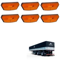 6 Lanterna Diamante Librelato LED Âmbar Saída Fios 6 Lanterna Diamante Librelato LED Âmbar Saída Fios