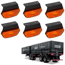 6 Lanterna Diamante Noma LED Âmbar c/ Suporte - Conect