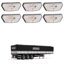 6 Lanterna Diamante Randon LED Cristal Saída Fios 6 Lanterna Diamante Randon LED Cristal Saída Fios