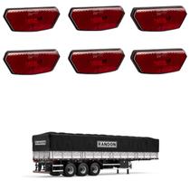 6 Lanterna Diamante Randon LED Rubi c/ Suporte - Conect