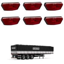 6 Lanterna Diamante Randon LED Rubi Saída Fios