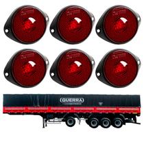 6 Lanterna Frontal Guerra LED Rubi 65mm c/ Sup. - Conect.