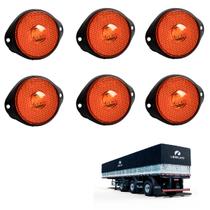 6 Lanterna Frontal Librelato LED Âmbar 65mm c/ Sup. - Conect