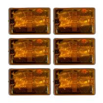 6 Lanterna Lateral Caminhão Carreta Bau Tijolinho Gf0.115