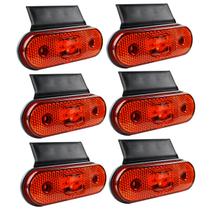6 Lanterna Lateral Caminhão Carreta Facchini LED AM +Suporte - Prime