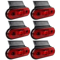 6 Lanterna Lateral Caminhão Carreta Facchini LED VM +Suporte
