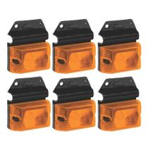 6 Lanterna Lateral Caminhões Base Flexível 1 Polo Gf011210am