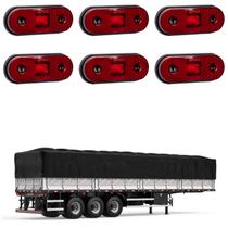 6 Lanterna Lateral Carreta LED Rubi Saída Fios