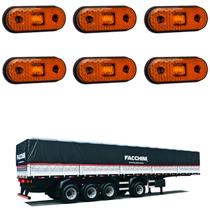 6 Lanterna Lateral Facchini LED Âmbar Saída Fios