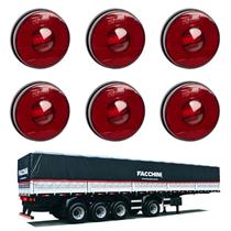 6 Lanterna Lateral Facchini LED Rubi 85mm Saída Conector 6 Lanterna Lateral Facchini LED Rubi 85mm Saída Conector