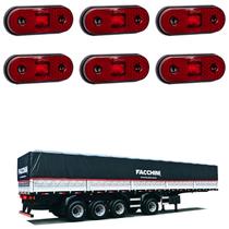 6 Lanterna Lateral Facchini LED Rubi Saída Fios