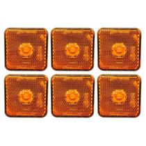 6 Lanterna Lateral Guerra Carreta Caminhão Led Ambar Braslux 6 Lanterna Lateral Guerra Carreta Caminhão Led Ambar Braslux