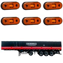 6 Lanterna Lateral Guerra LED Âmbar Saída Fios