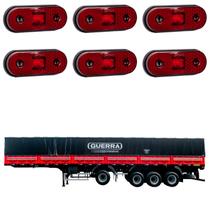 6 Lanterna Lateral Guerra LED Rubi Saída Fios