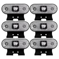 6 Lanterna Lateral Led Bivolt Facchini Cristal suporte E Fio