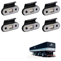 6 Lanterna Lateral Librelato LED Cristal C/ Supt. - Fio