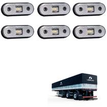 6 Lanterna Lateral Librelato LED Cristal Saída Fios