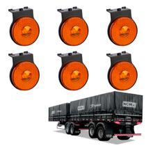 6 Lanterna Lateral Noma LED Âmbar 65mm Suporte - Conector 6 Lanterna Lateral Noma LED Âmbar 65mm Suporte - Conector