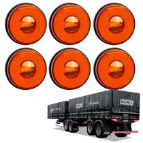 6 Lanterna Lateral Noma LED Âmbar 85mm Saída Fios 6 Lanterna Lateral Noma LED Âmbar 85mm Saída Fios