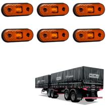 6 Lanterna Lateral Noma LED Âmbar Saída Fios