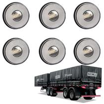 6 Lanterna Lateral Noma LED Cristal 85mm Saída Conector 6 Lanterna Lateral Noma LED Cristal 85mm Saída Conector