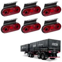 6 Lanterna Lateral Noma LED Rubi c/ Suporte - Fio