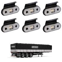 6 Lanterna Lateral Randon LED Cristal c/ Suporte - Fio 6 Lanterna Lateral Randon LED Cristal c/ Suporte - Fio