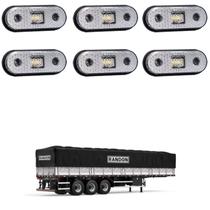 6 Lanterna Lateral Randon LED Cristal Saída Fios 6 Lanterna Lateral Randon LED Cristal Saída Fios