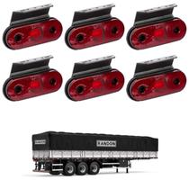 6 Lanterna Lateral Randon LED Rubi c/ Suporte - Fio 6 Lanterna Lateral Randon LED Rubi c/ Suporte - Fio