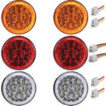 6 Lanterna Traseira 125mm Caminhão Carreta Mod. Randon 10 LED 24V +Conector 6 Lanterna Traseira 125mm Caminhão Carreta Mod. Randon 10 LED 24V +Conector