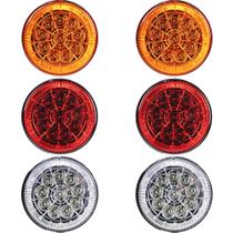 6 Lanterna Traseira 125mm Caminhão Carreta Mod. Randon 10 LED 24V 6 Lanterna Traseira 125mm Caminhão Carreta Mod. Randon 10 LED 24V