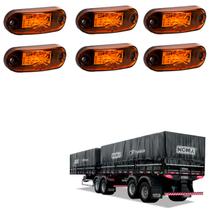 6 Lanternas Delimitadoras LED Carreta Noma Lateral Âmbar 6 Lanternas Delimitadoras LED Carreta Noma Lateral Âmbar